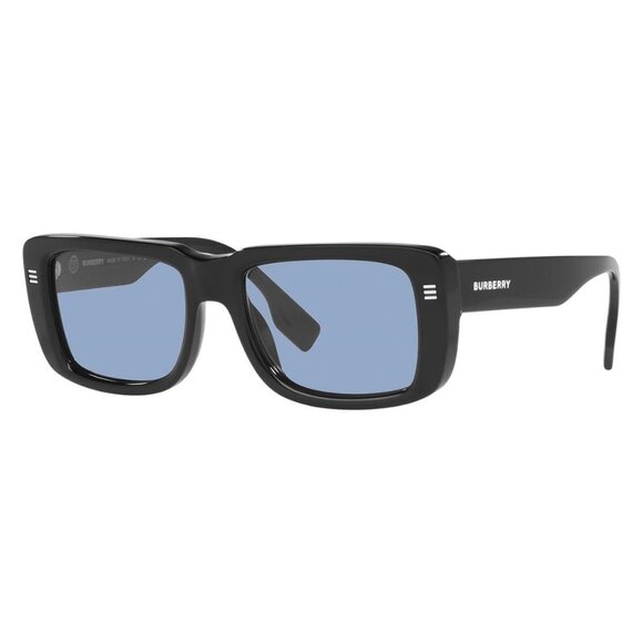 New Authentic  BURBERRY Jarvis Black Rectangle BE4376U 3001/72 Sunglasses Women - Picture 1 of 4